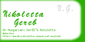 nikoletta gereb business card